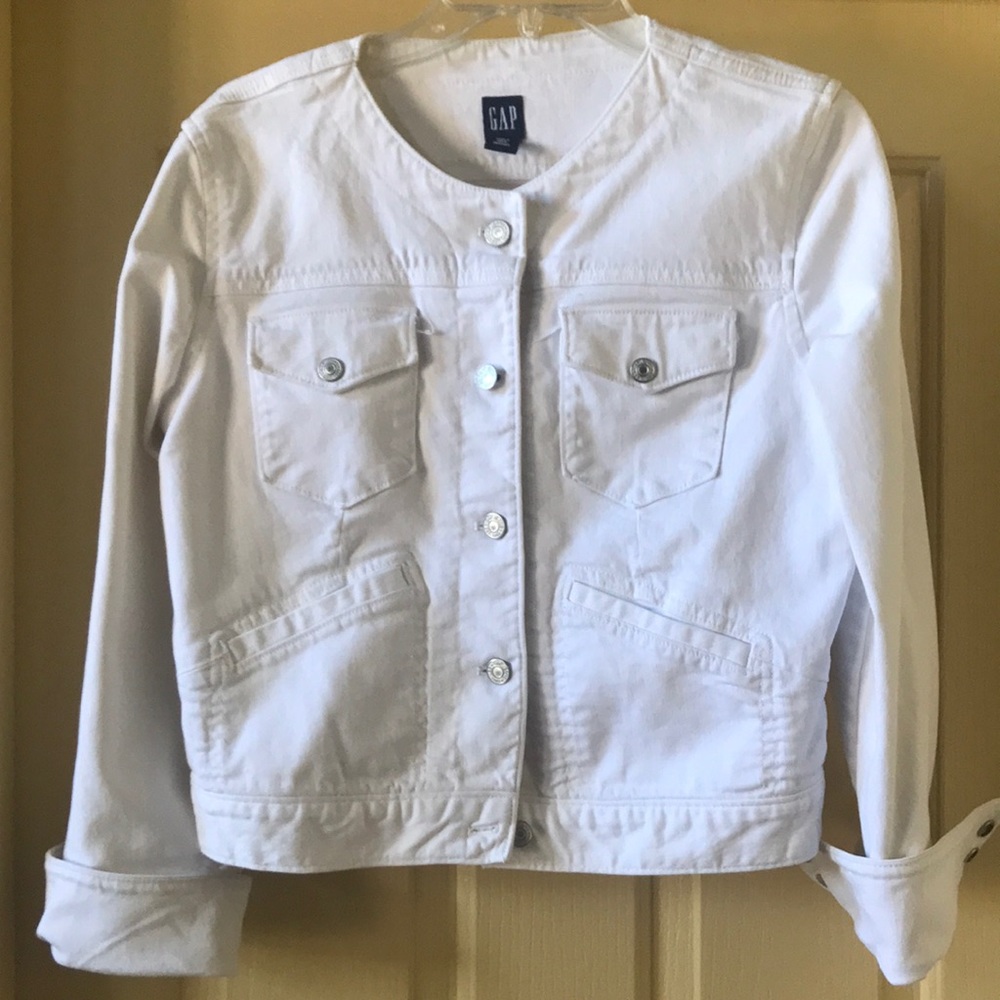 White denim jacket
